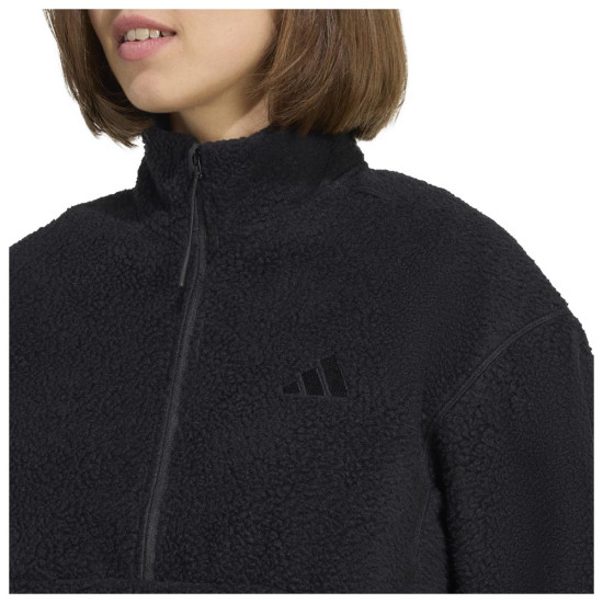 Adidas Γυναικείο φούτερ City Tech High Pile Half-Zip Fleece